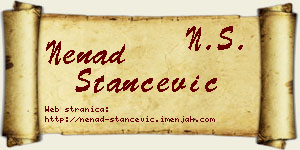 Nenad Stančević vizit kartica